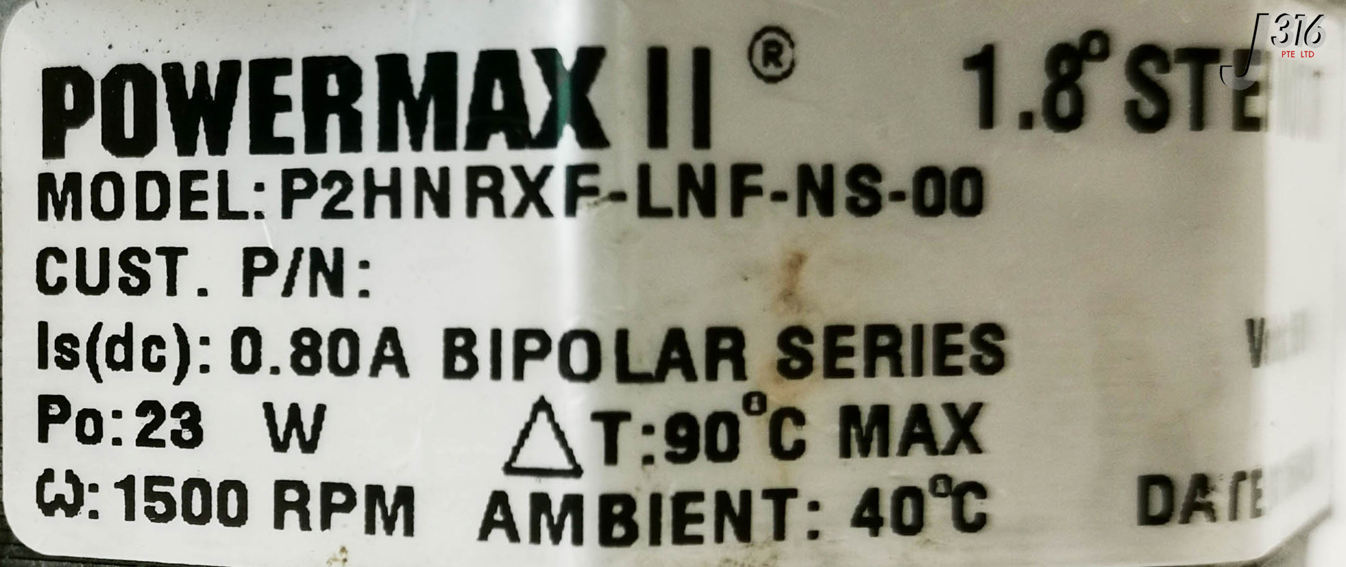 seri様 15422 KOLLMORGEN POWERMAX II 1.8 DEGREE STEP MOTOR P2HNRXF-LNF-NS